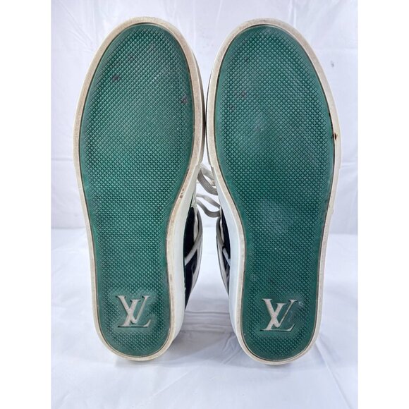 Louis Vuitton Tower Low Top Dark Blue/White Leather Sneakers Mens Size 8 - Picture 6 of 16